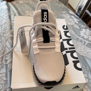 Adidas White and Black Mesh Sneakers